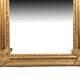 Pair of Louis XV style mirrors, stuccoed and gilded wood, beveled mirrors