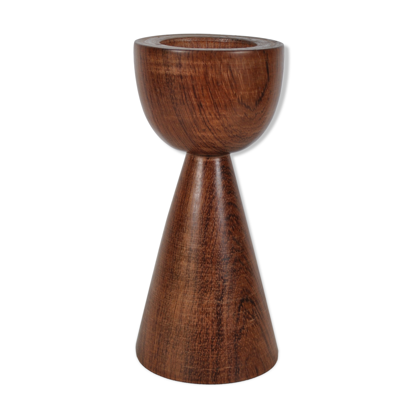 Teak candle holder 1970