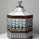 Large vintage suspension Artistar in Tiffany stained glass style, circa 1998.