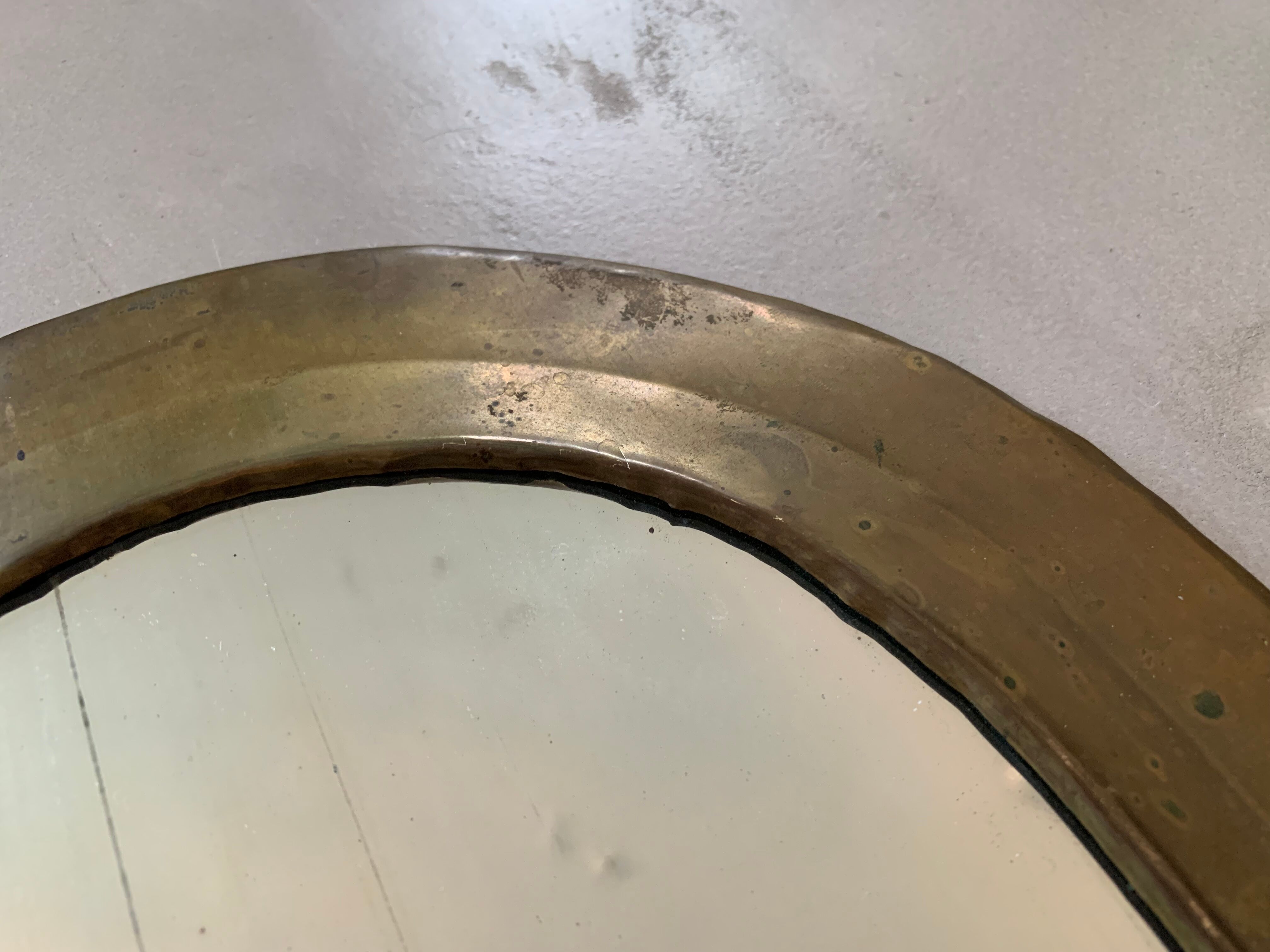 Bronze arch mirror