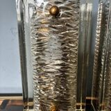 Pukeberg Wall Lamps – Pair Scandinavian Glass Sconces 1960s