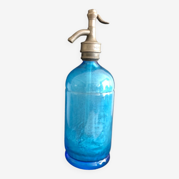 Blue vintage siphon