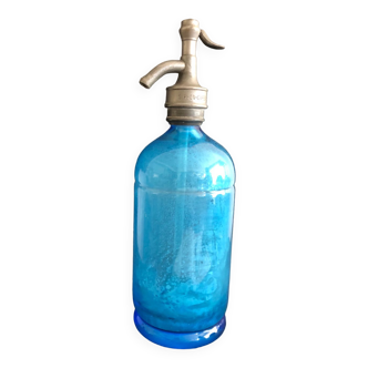 Blue vintage siphon