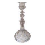 Antique pair of Portieux crystal candlesticks, 19th century