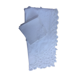 Square tablecloth and 6 towels