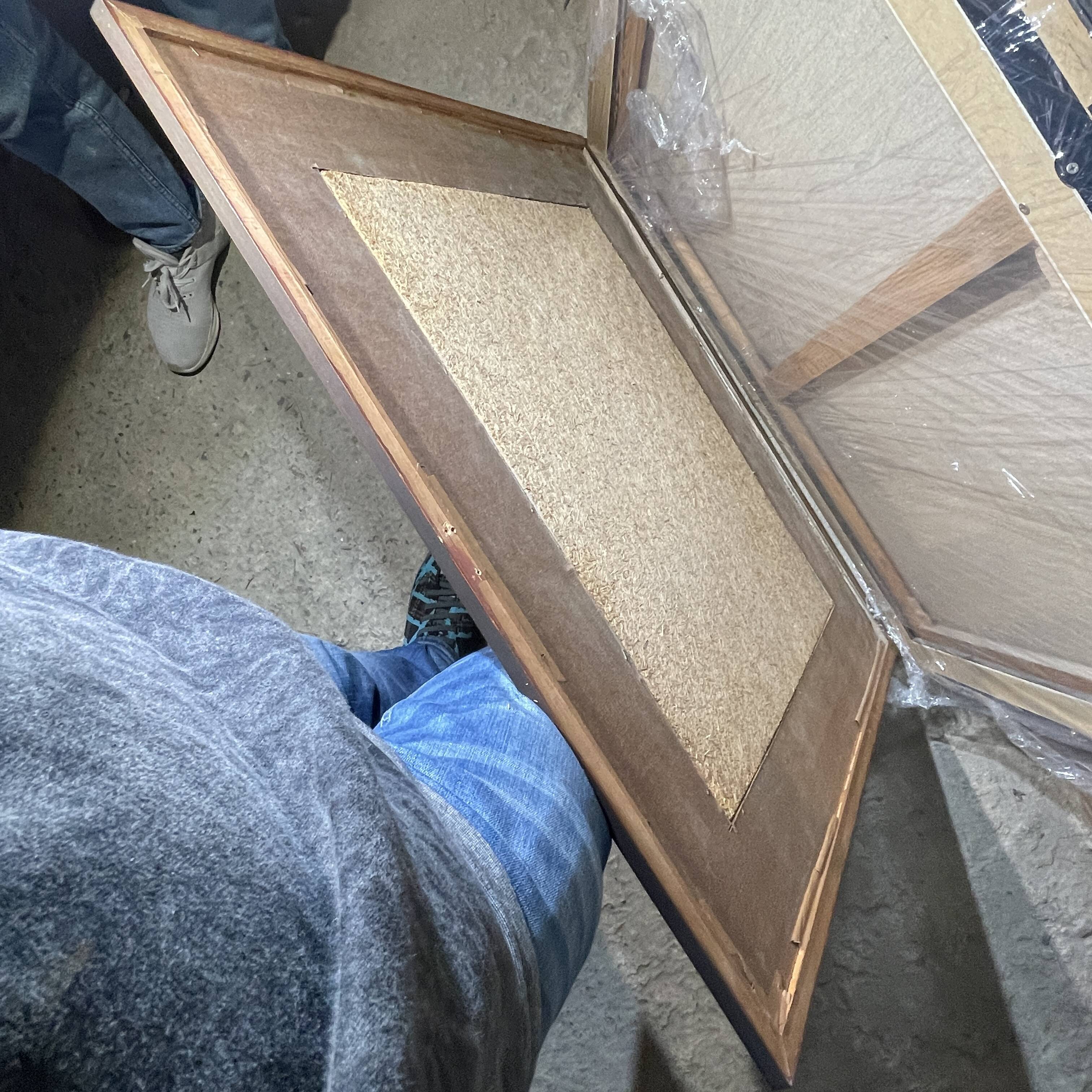 Blue abstract painting, MACKOWIAK ERWIN, Belgian painter, oil on panel, 1960