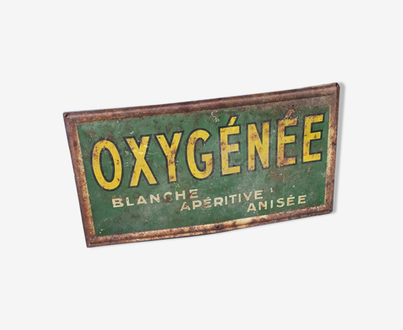 Ancienne Plaque publicitaire pour absinthe oxygénée vers 1900 | Selency
