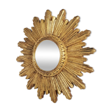 Miroir doré du milieu du siècle, années 1960