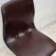 Space Age Swivel Chair Chocolate Brown Skai