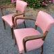 Paire de fauteuils bridge