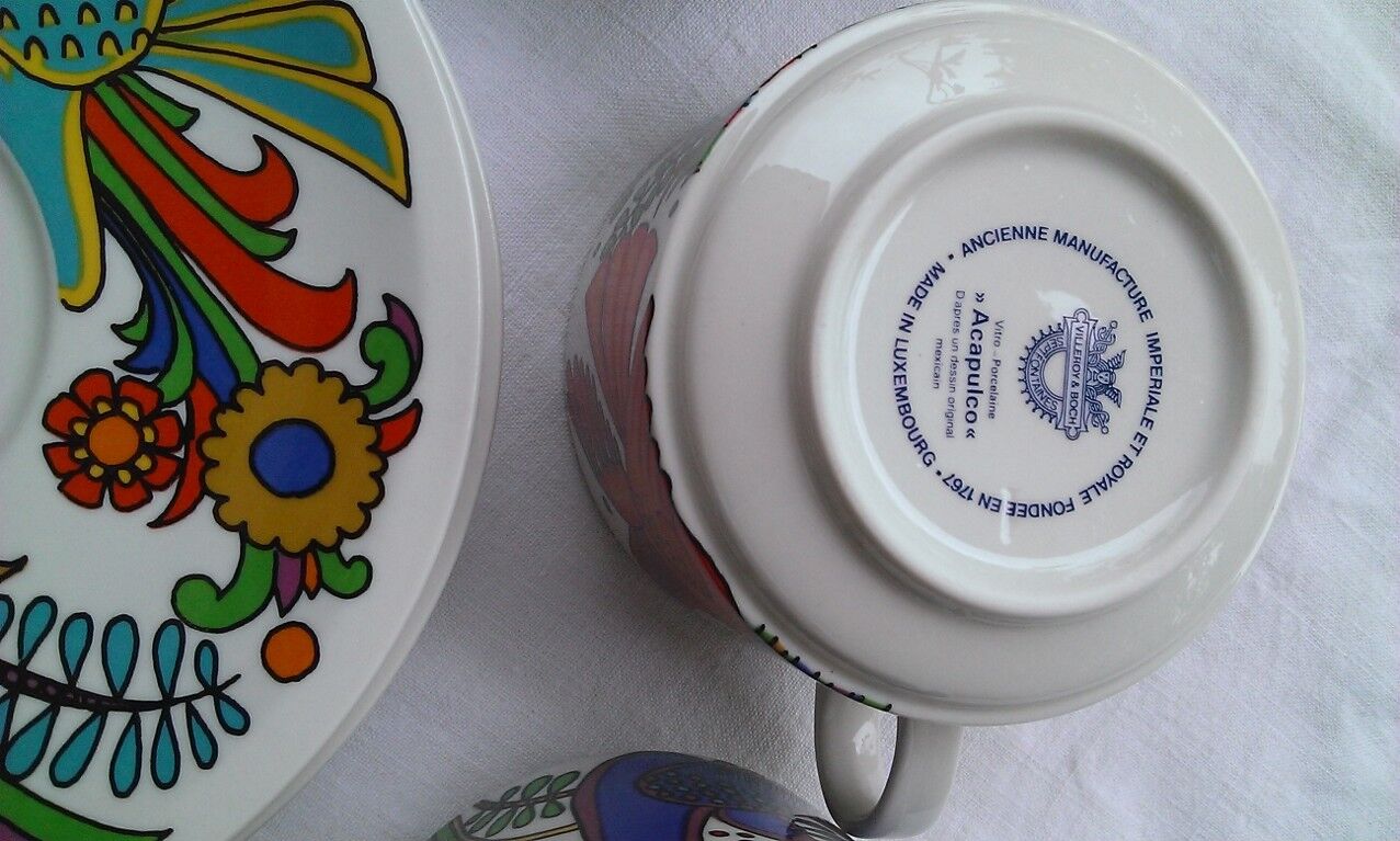 Set of 4 tea cups Acapulco Villeroy & Boch