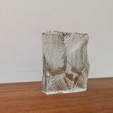 Vintage Glass Block Vase