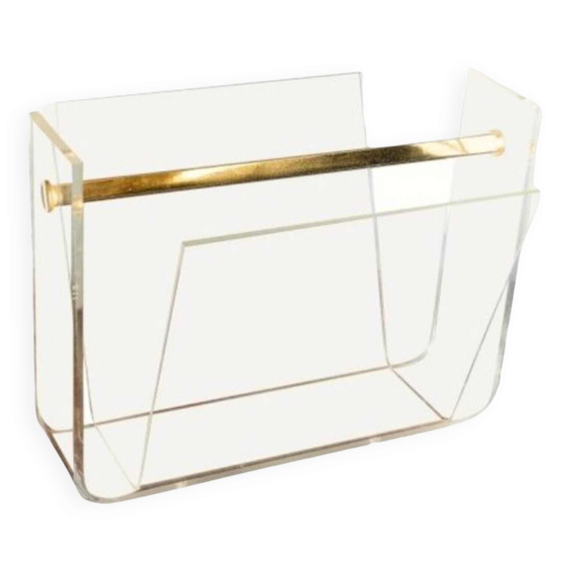 David Lange magazine rack for Roche Bobois 1980