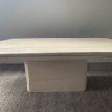 70s travertine coffee table