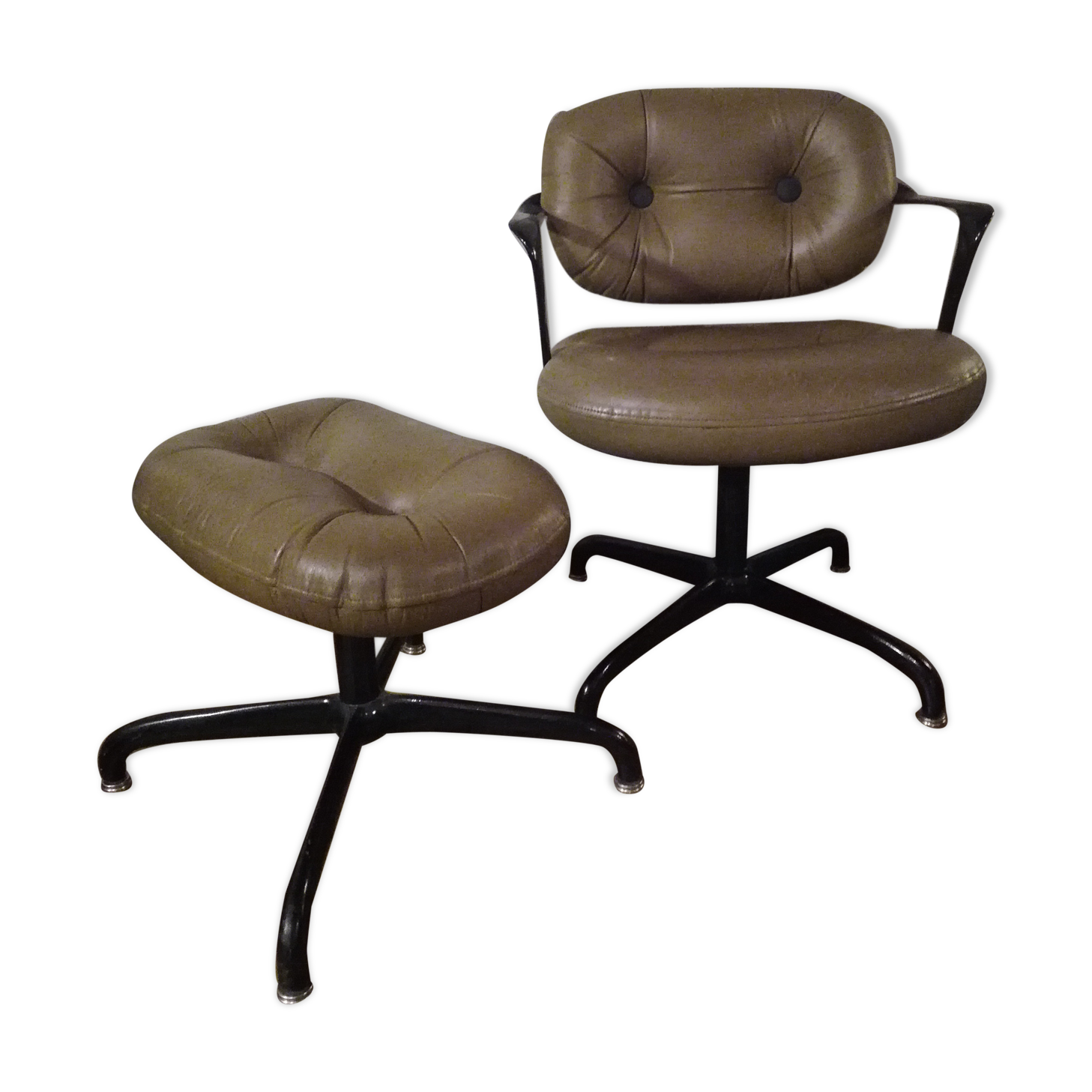 A.Morrison armchair and ottoman for Knoll New York 1973