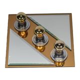 Mirror space age wall sconces