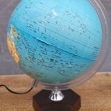Illuminated world map from 1973
