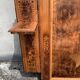 Elm and elm burl headboard - late 19th century
