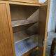 XL vintage wooden display cabinet / sideboard / wall unit