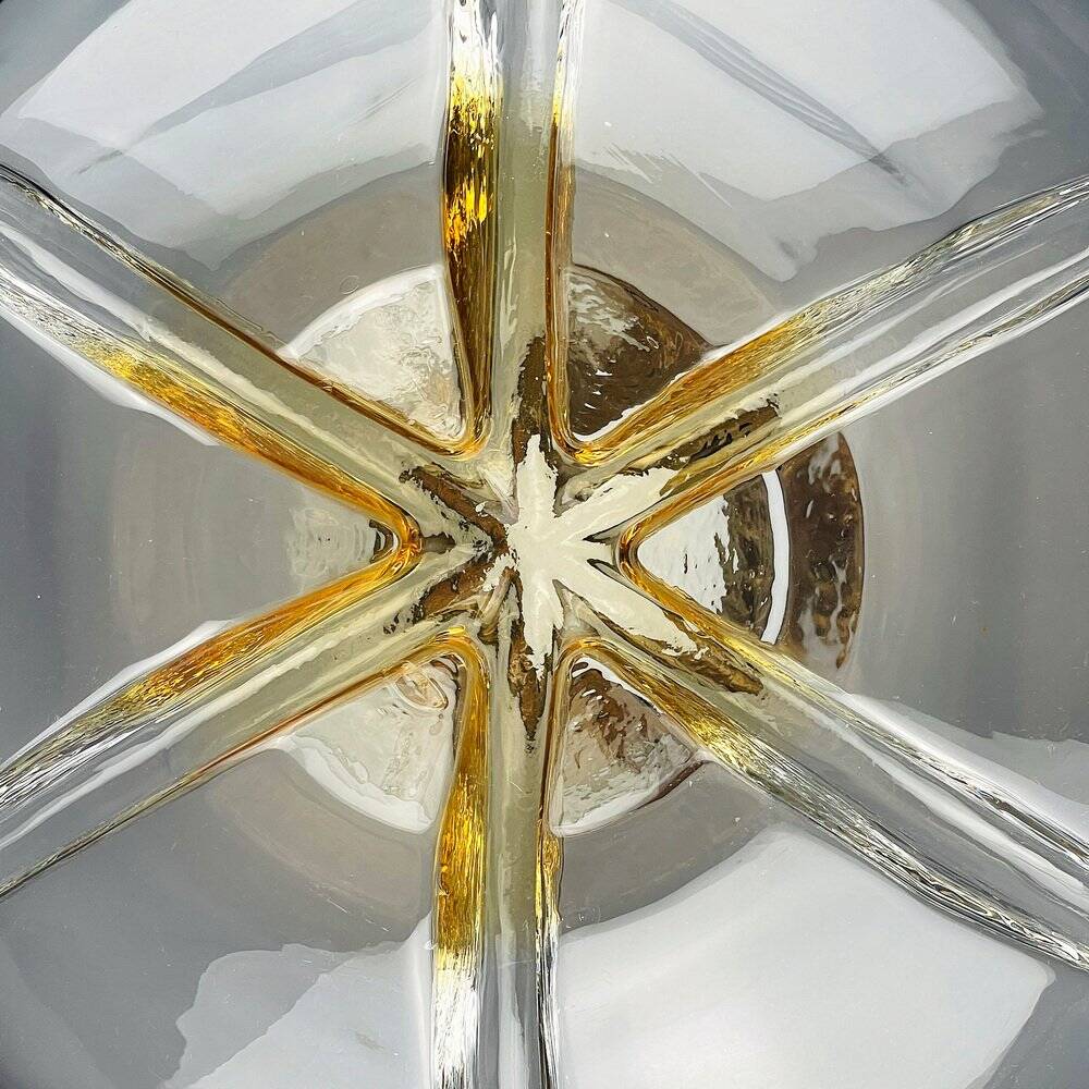 Large Murano glass pendant lamp by Mazzega, Italy, 1960s.