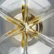Large Murano glass pendant lamp by Mazzega, Italy, 1960s.