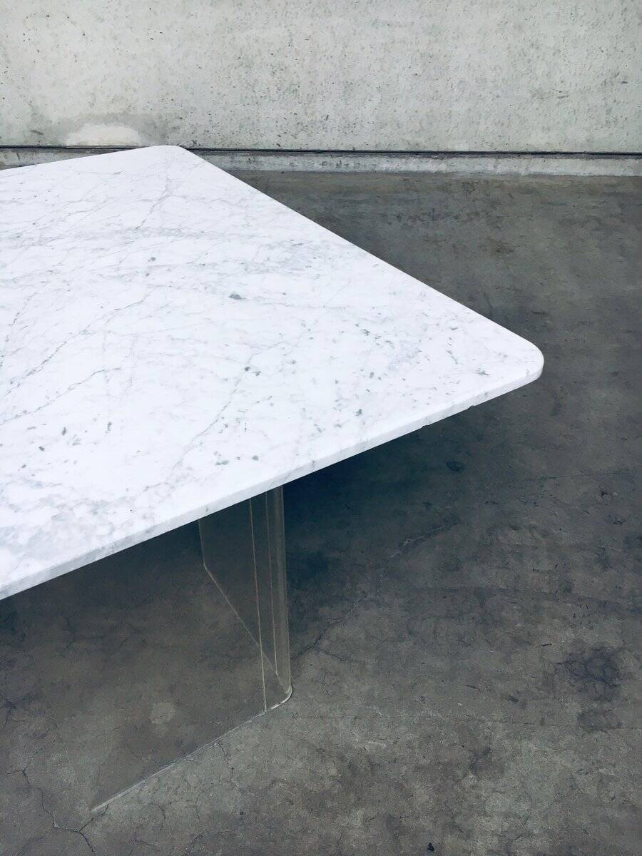 Minimalist Marble Floating Dining Table, Italy, 1970s