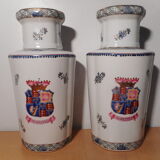 Pair of 19th century porcelain vases China East India Company