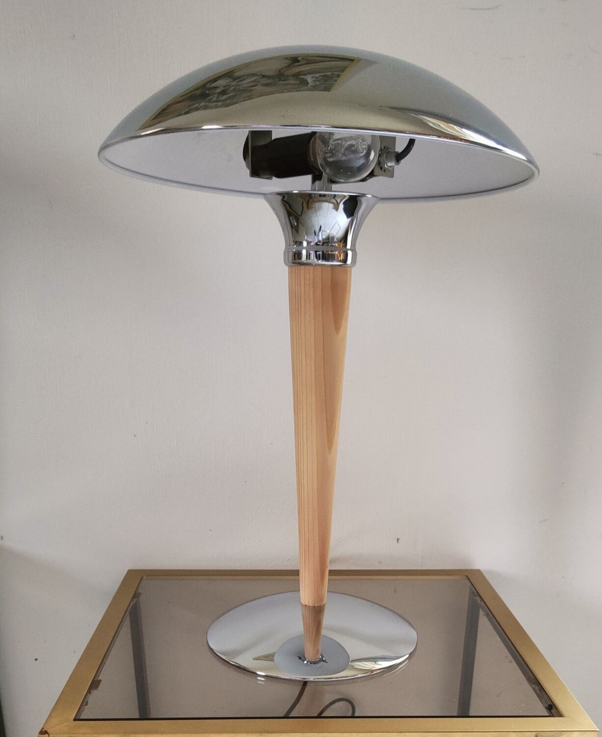 Paire de lampes champignon (dit paquebot ) vintage 1980