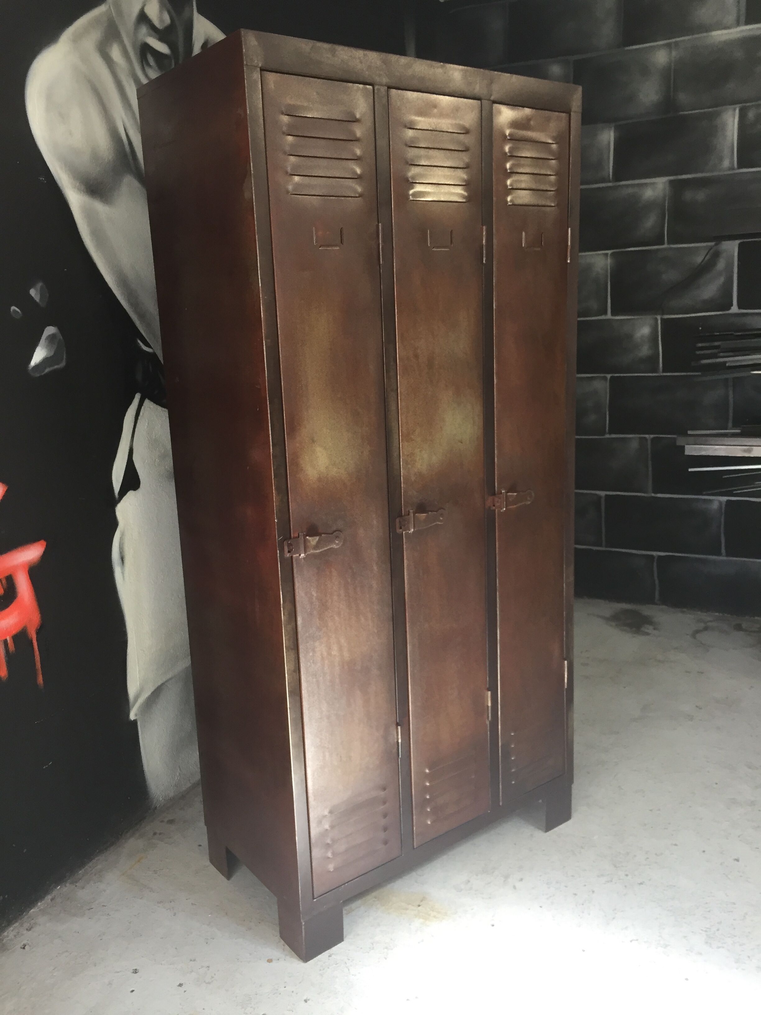 Industrial metal locker