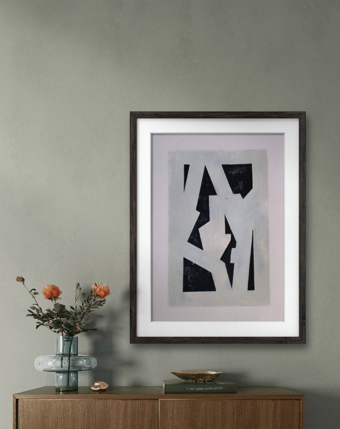 Modern geometric painting