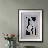 Modern geometric painting
