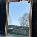 Louis XVI Style Mirror In Stuccoed And Gilded Wood Circa 1880