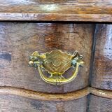 Classical Dutch Oak Display Cabinet With 2 Drawers, 2nd Half Of The 18th Century