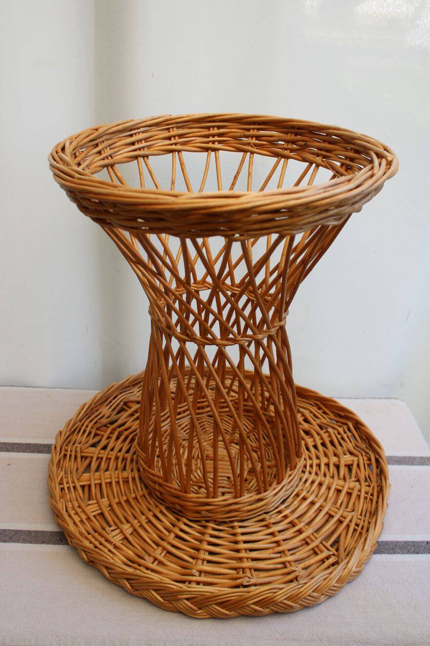 Wicker coffee table