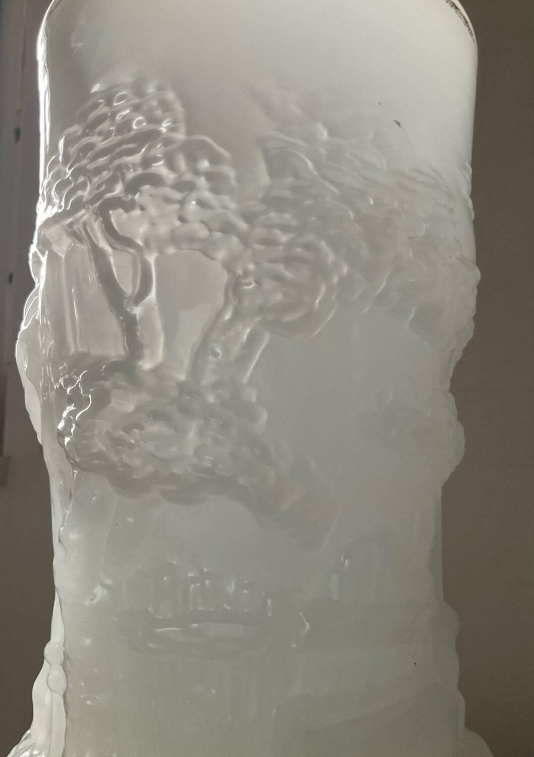 Large Art Deco opaline vase