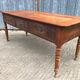 Antique Louis Philippe table in solid cherry and oak with 3 drawers