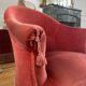 Antique pink toad armchair