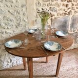 Antique round wooden table