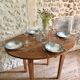 Antique round wooden table