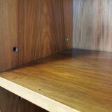 Shelf, vintage walnut veneer bookcase