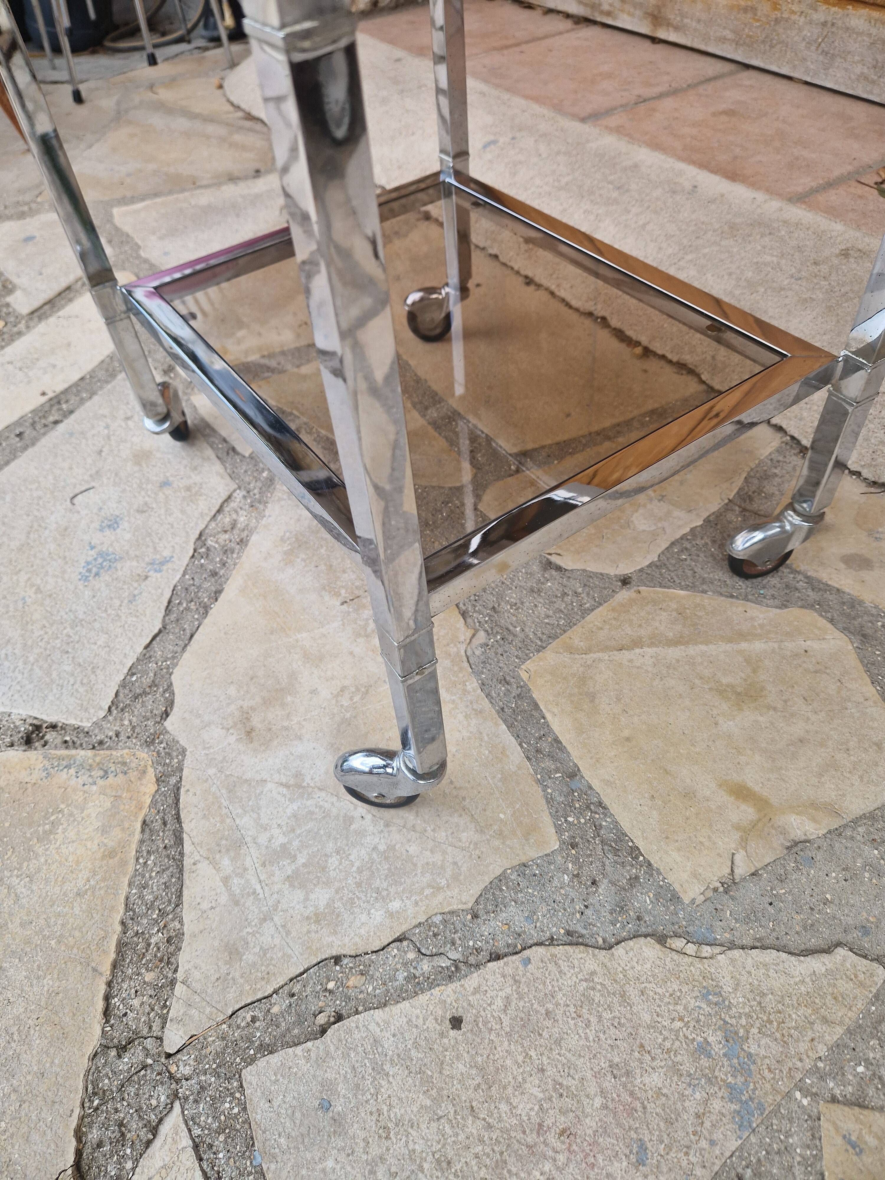 Vintage wheeled dessert table