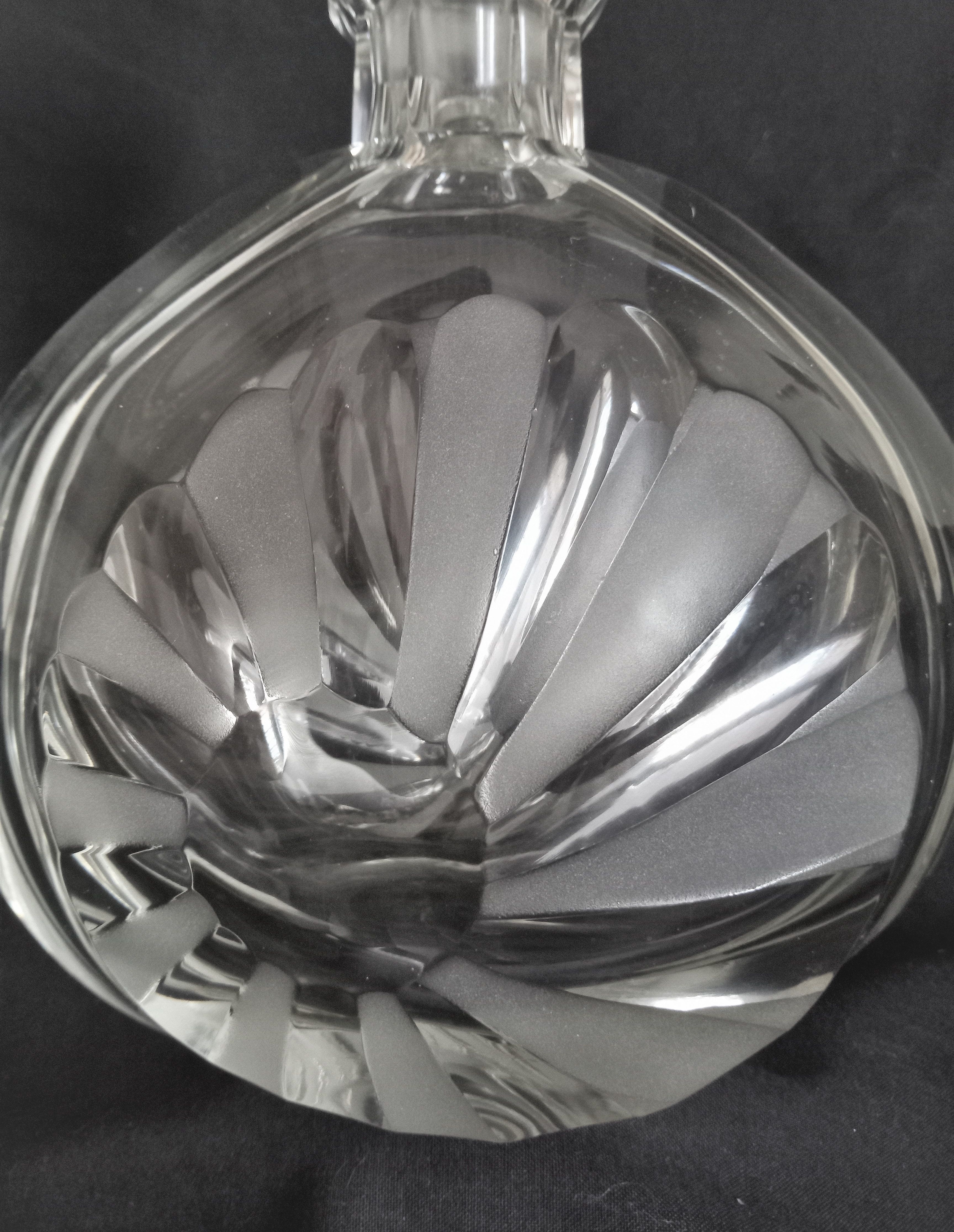 Large Art Deco crystal spirit decanter