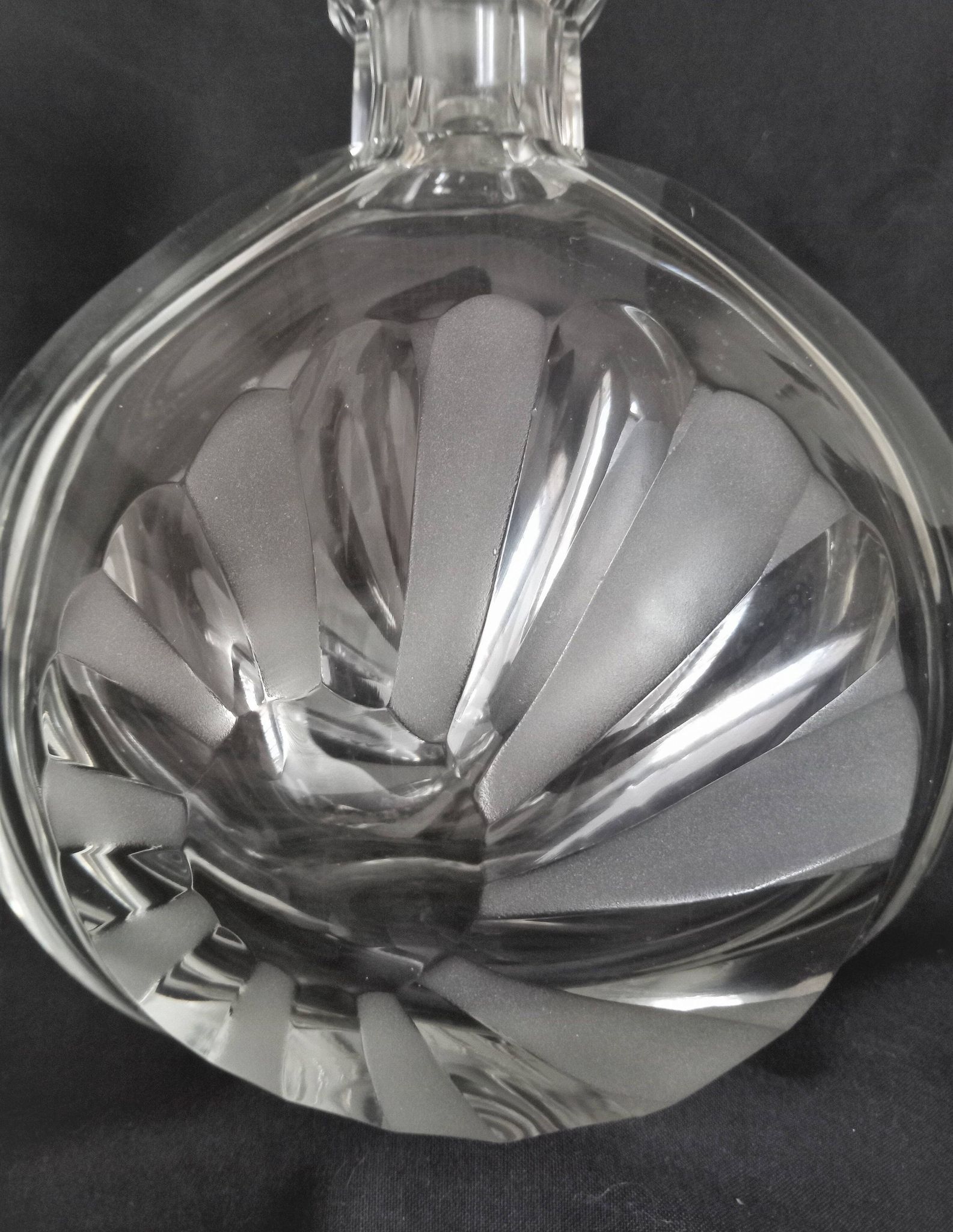 Large Art Deco crystal spirit decanter