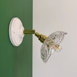 Vintage glass cut lampshade - tableware collection -