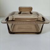Vintage pressed glass box