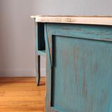 Pair of weathered bedside tables