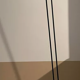 Adjustable modernist floor lamp black lacquered metal Italian 80s