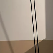 Adjustable modernist floor lamp black lacquered metal Italian 80s