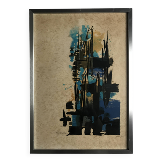 Share MANESSIER Elegy for Martin Luther King I, 1978. Signed lithograph.