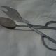 Stainless steel cutlery/salad clips, vintage 70s